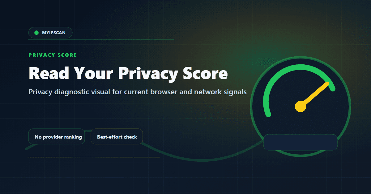 How to Read Your MyIPScan Exposure Estimate shown as a MyIPScan privacy diagnostic visualization