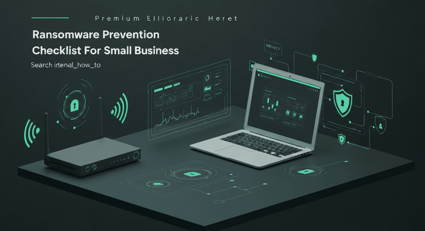 Ransomware Prevention Checklist For Small Business visual guide