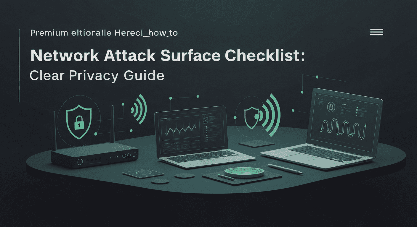 Network Attack Surface Checklist: Clear Privacy Guide visual guide