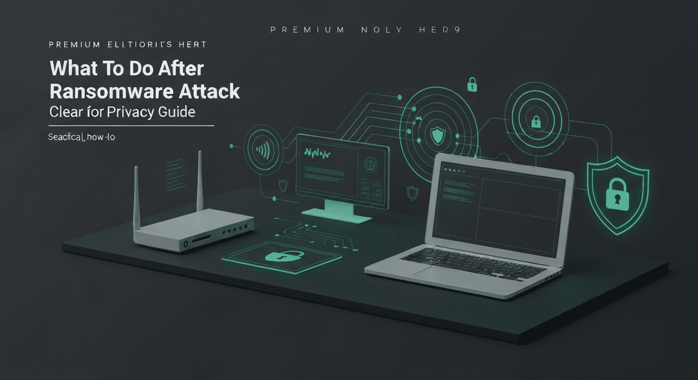 What To Do After Ransomware Attack Network: Clear Privacy Guide visual guide