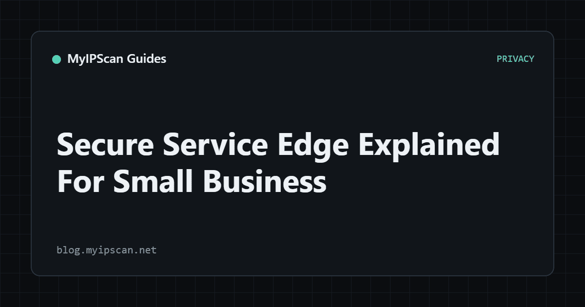 Secure Service Edge Explained For Small Business