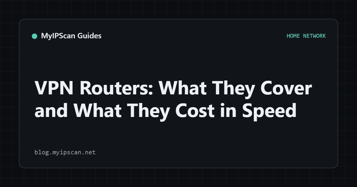 VPN Routers: What They Cover and What They Cost in Speed